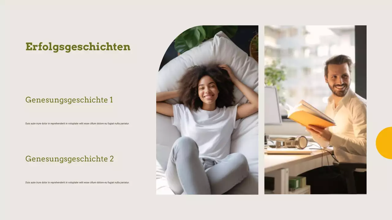 Präsentationen zur Behandlung von Drogenmissbrauch