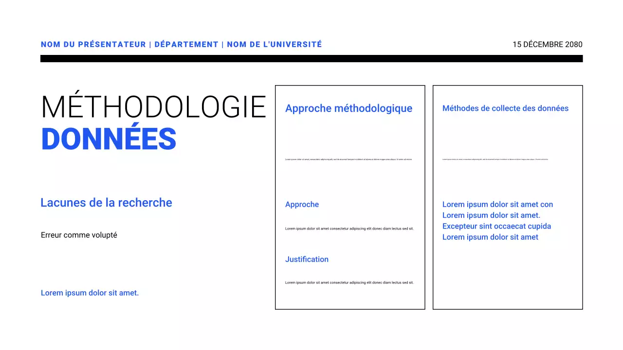 Présentations de propositions de recherche