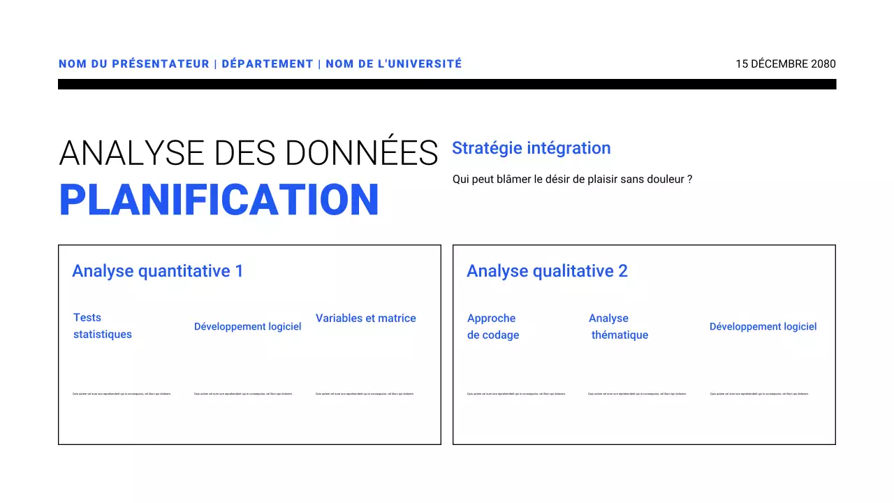 Présentations de propositions de recherche