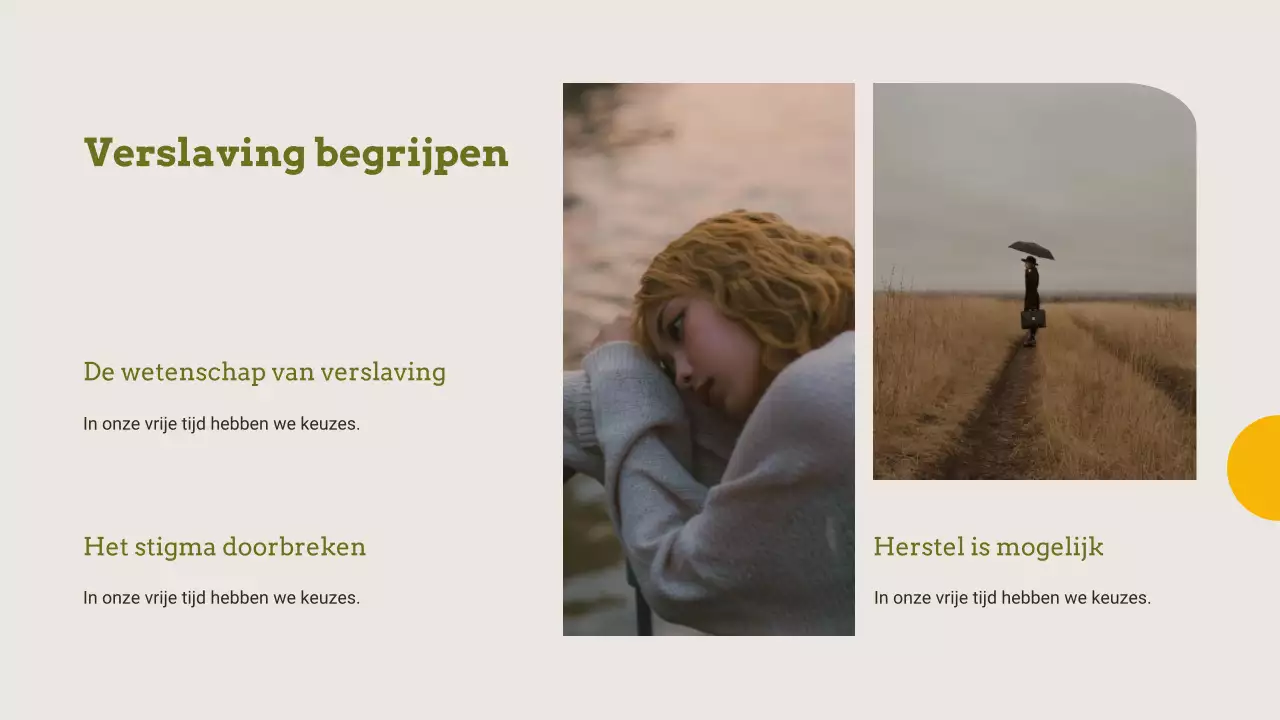 Presentaties over de behandeling van middelenmisbruik