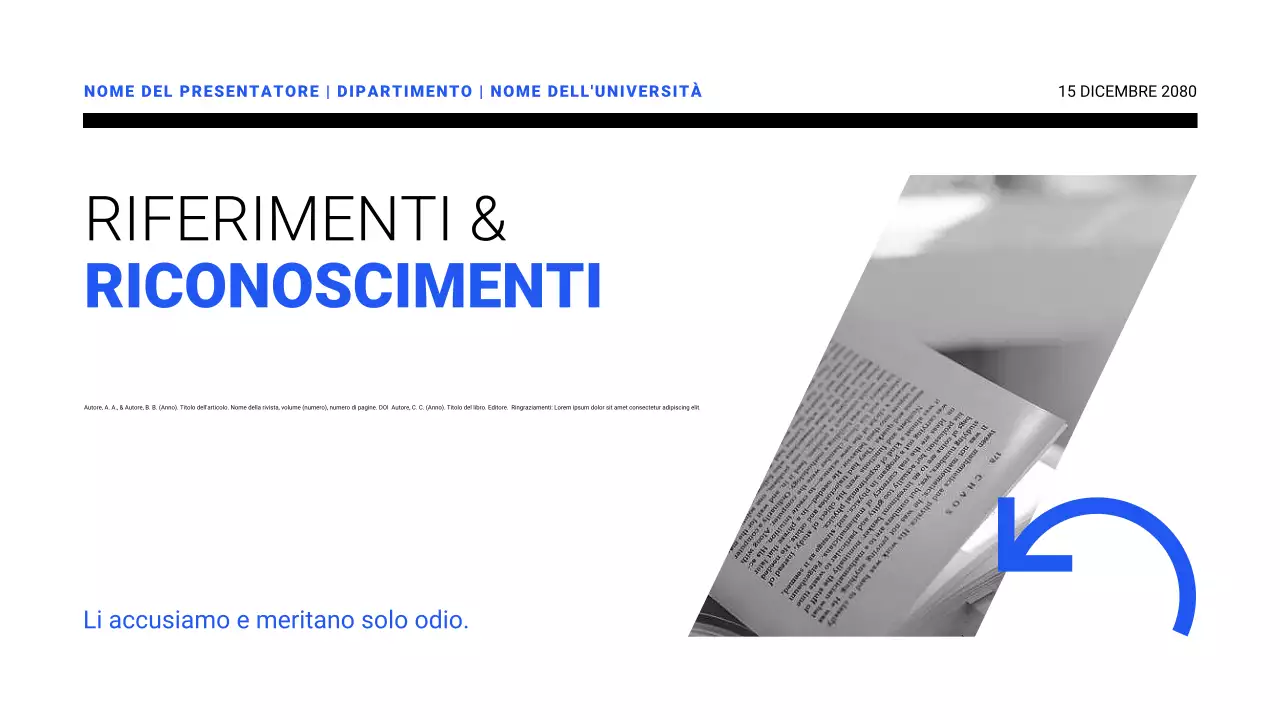 Presentazioni di proposte di ricerca