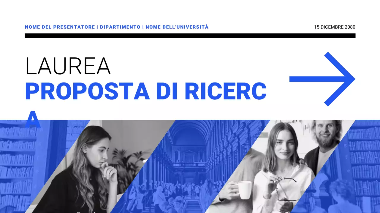 Presentazioni di proposte di ricerca