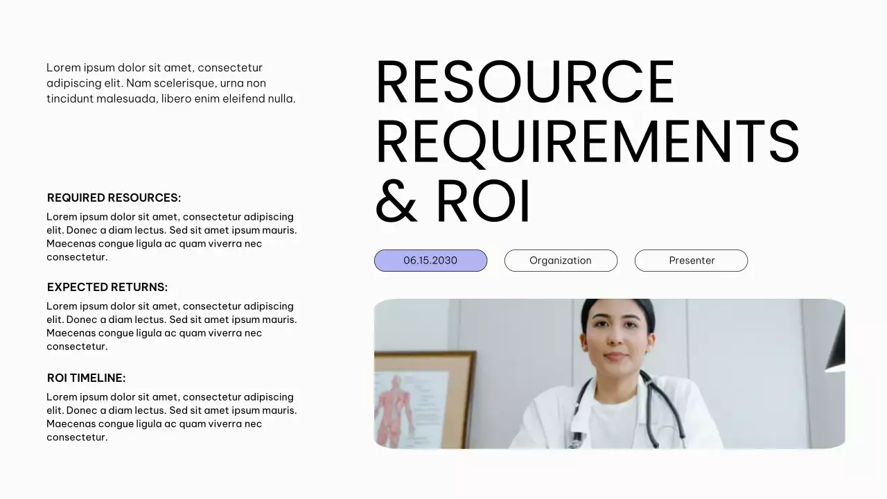 Clean and Simple Healthcare Trends Report Presentation