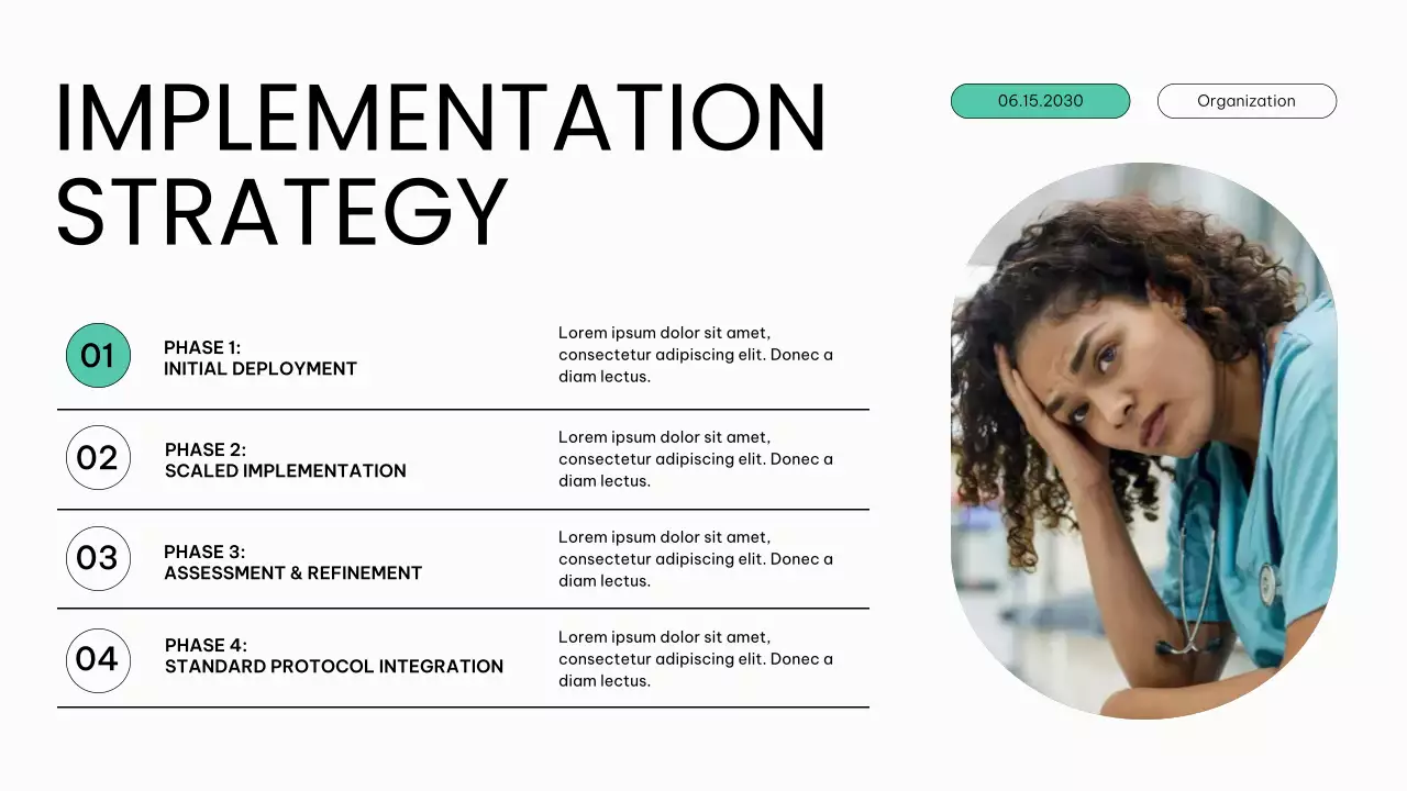 Clean and Simple Healthcare Trends Report Presentation