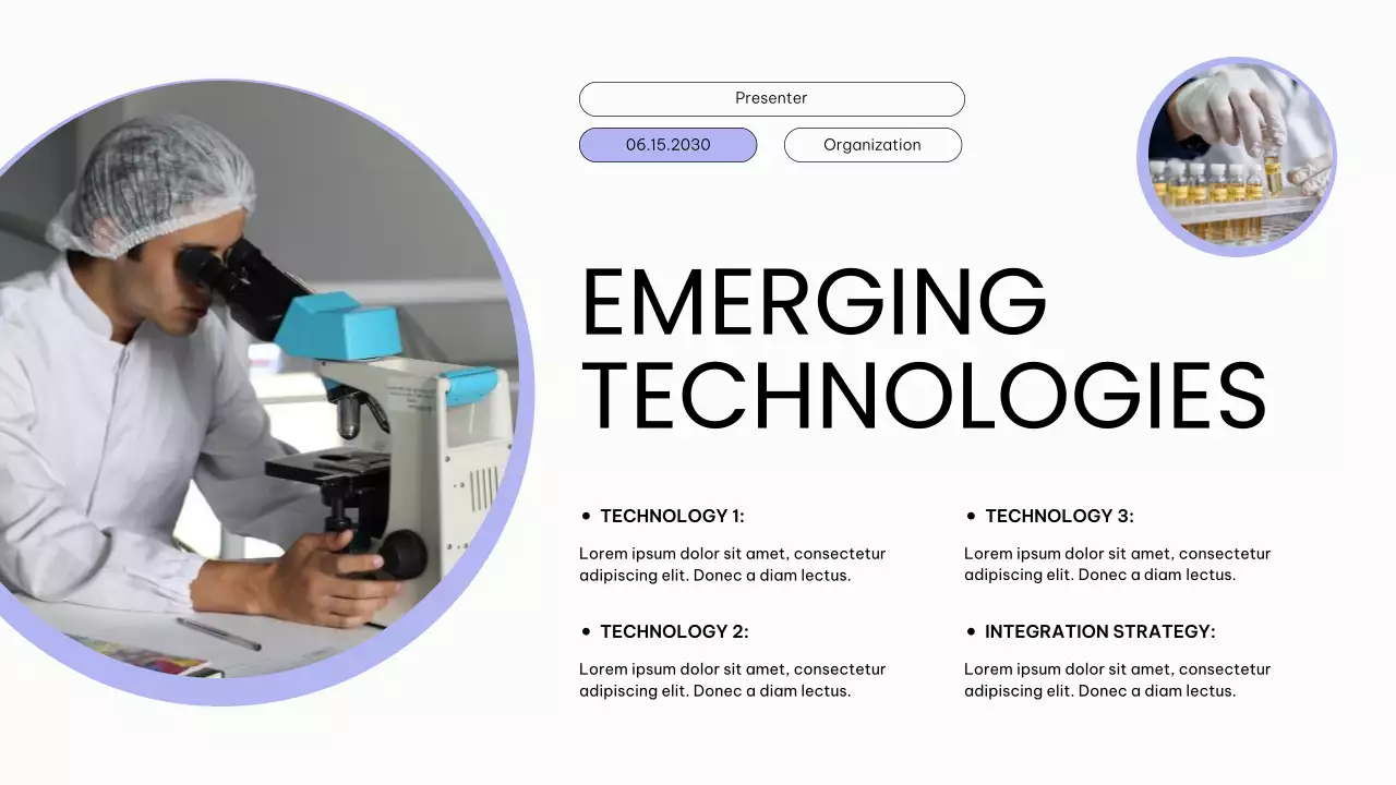 Clean and Simple Healthcare Trends Report Presentation