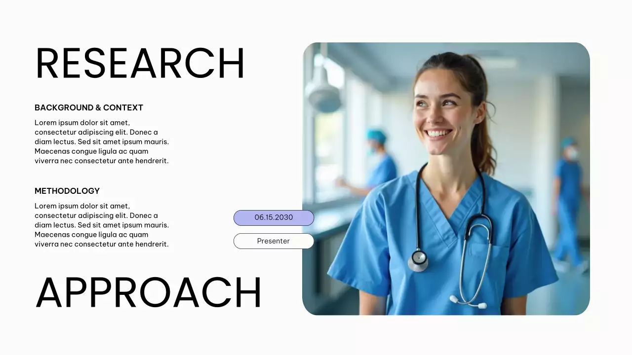 Clean and Simple Healthcare Trends Report Presentation
