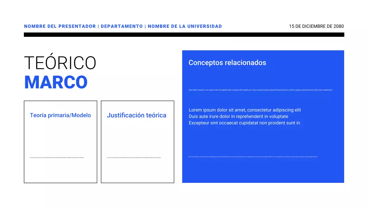 Presentaciones de propuestas de investigación