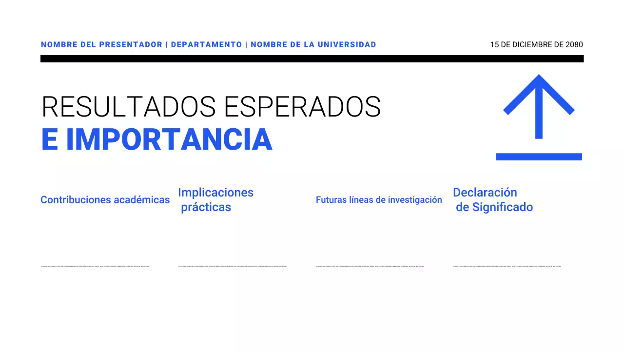 Presentaciones de propuestas de investigación