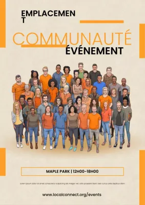 Affiche de l'événement communautaire local d'Orange