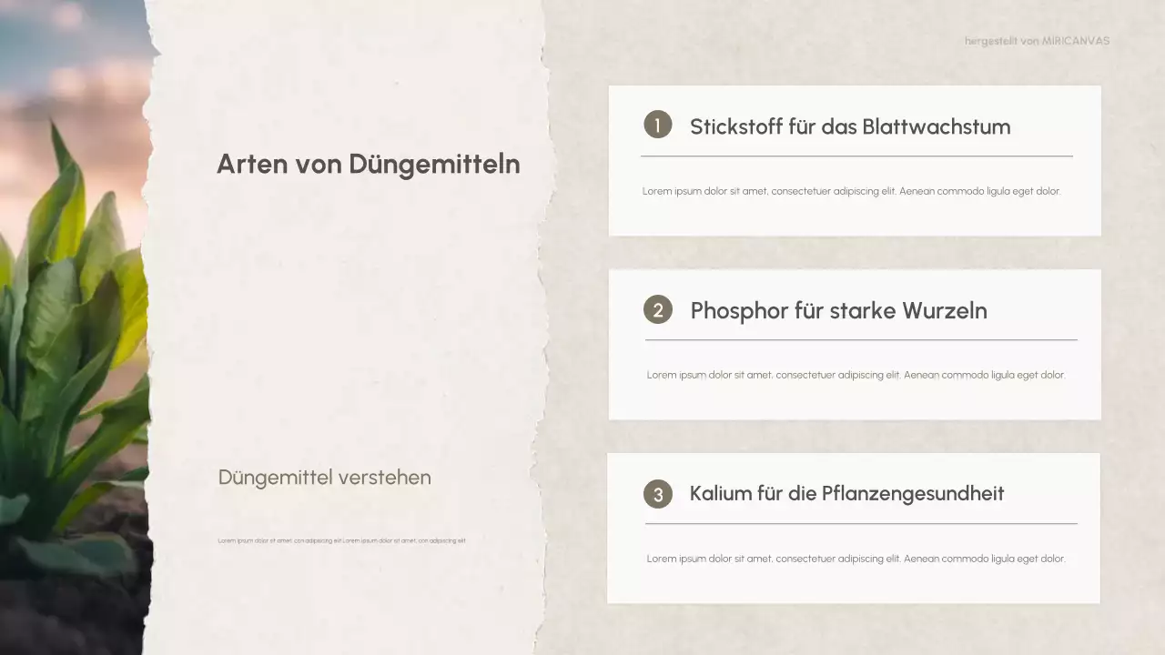 Grüne moderne Naturchemie Präsentation