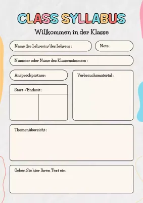 Poster zum Unterrichtsplan