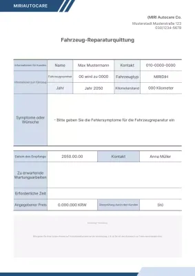 Gray Clean Fahrzeugwartungshandbuch