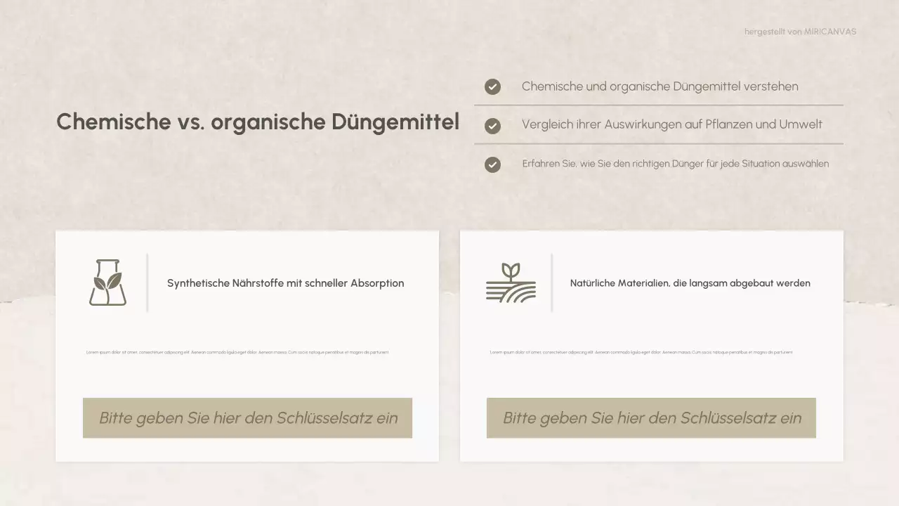 Grüne moderne Naturchemie Präsentation