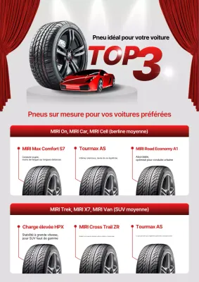 publicité pour une voiture moderne rouge