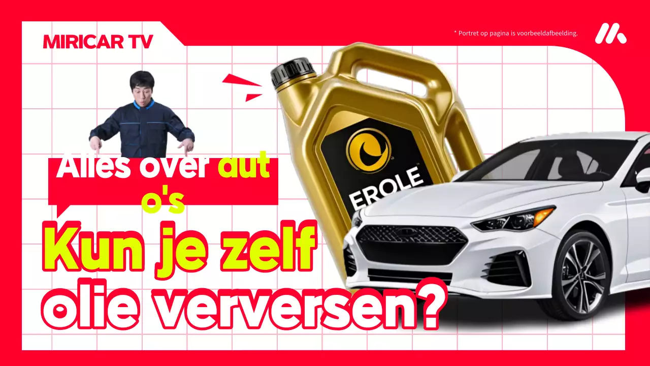 Hoe u de motorolie van uw auto kunt verversen met rode en witte markeringen Hoofdtitel