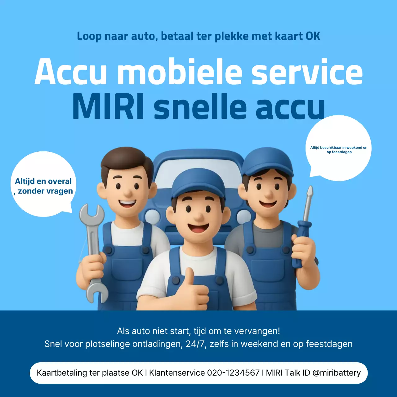 Reclame voor een moderne auto in hemelsblauw