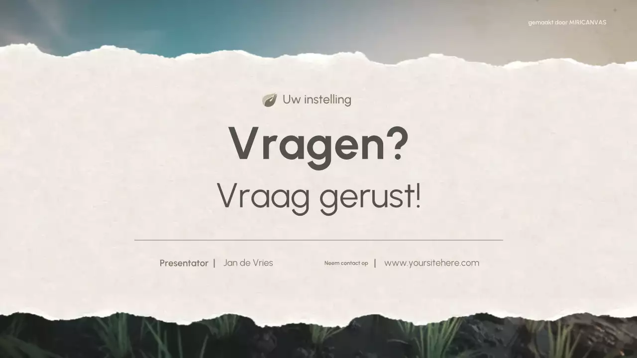 Groene Moderne Natuur Chemie Presentatie