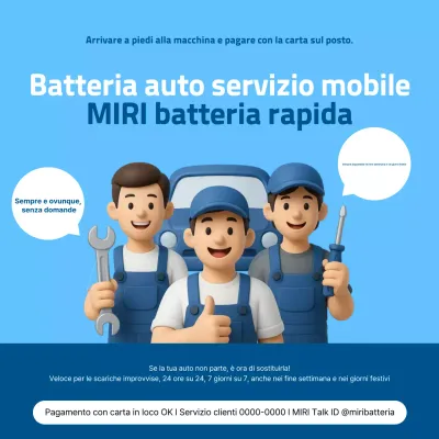 Pubblicità di un'auto moderna color azzurro cielo