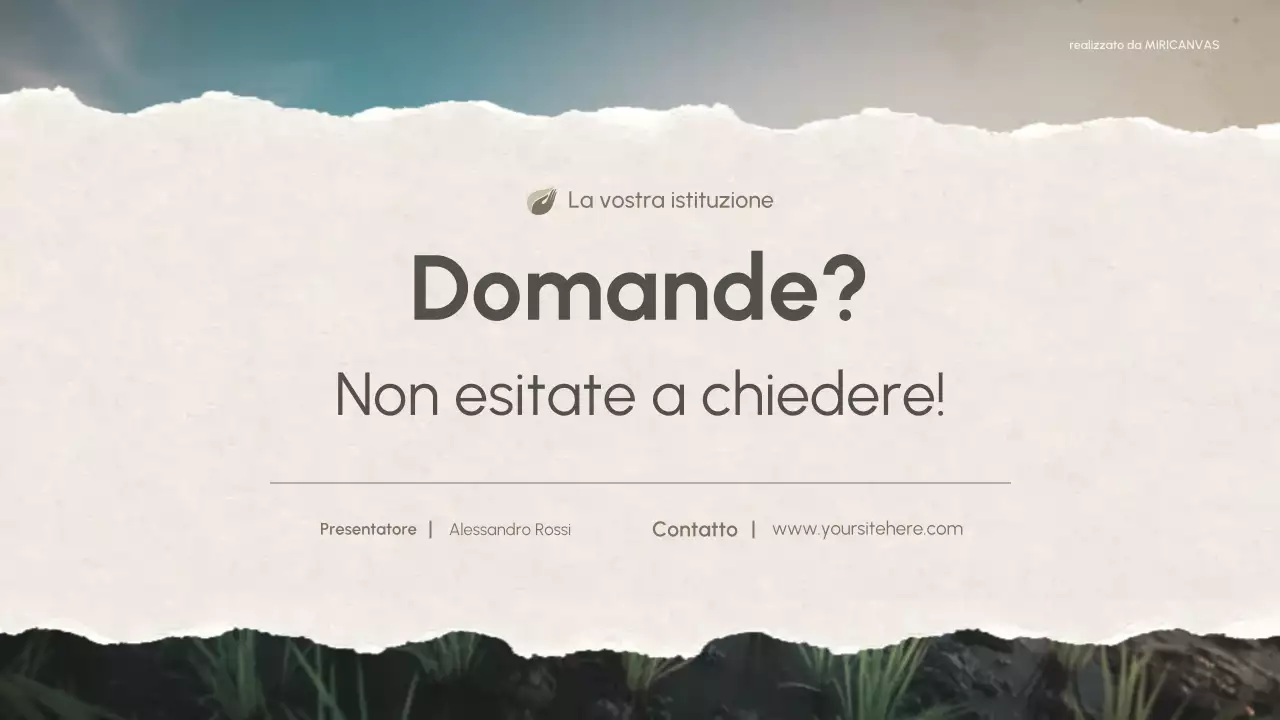 Presentazione della chimica moderna della natura verde