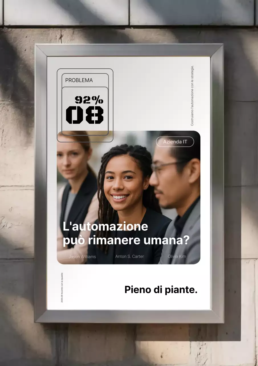 Pubblicità murale moderna con foto reale