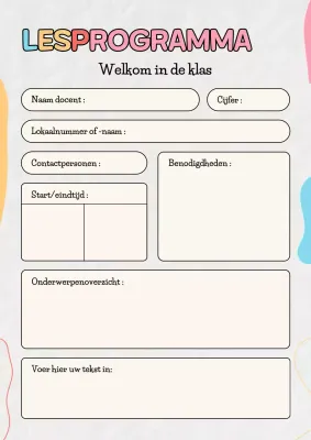 Poster van het lesprogramma