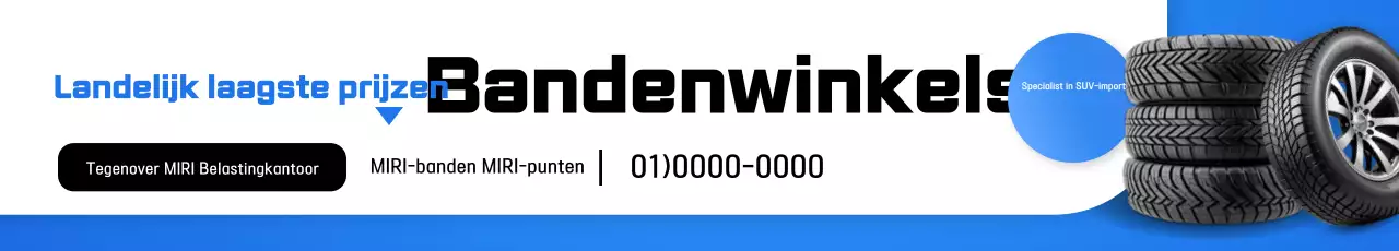 Blauwe moderne auto-advertentie