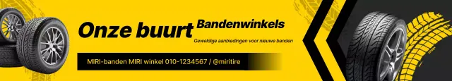 Gele moderne auto-advertentie