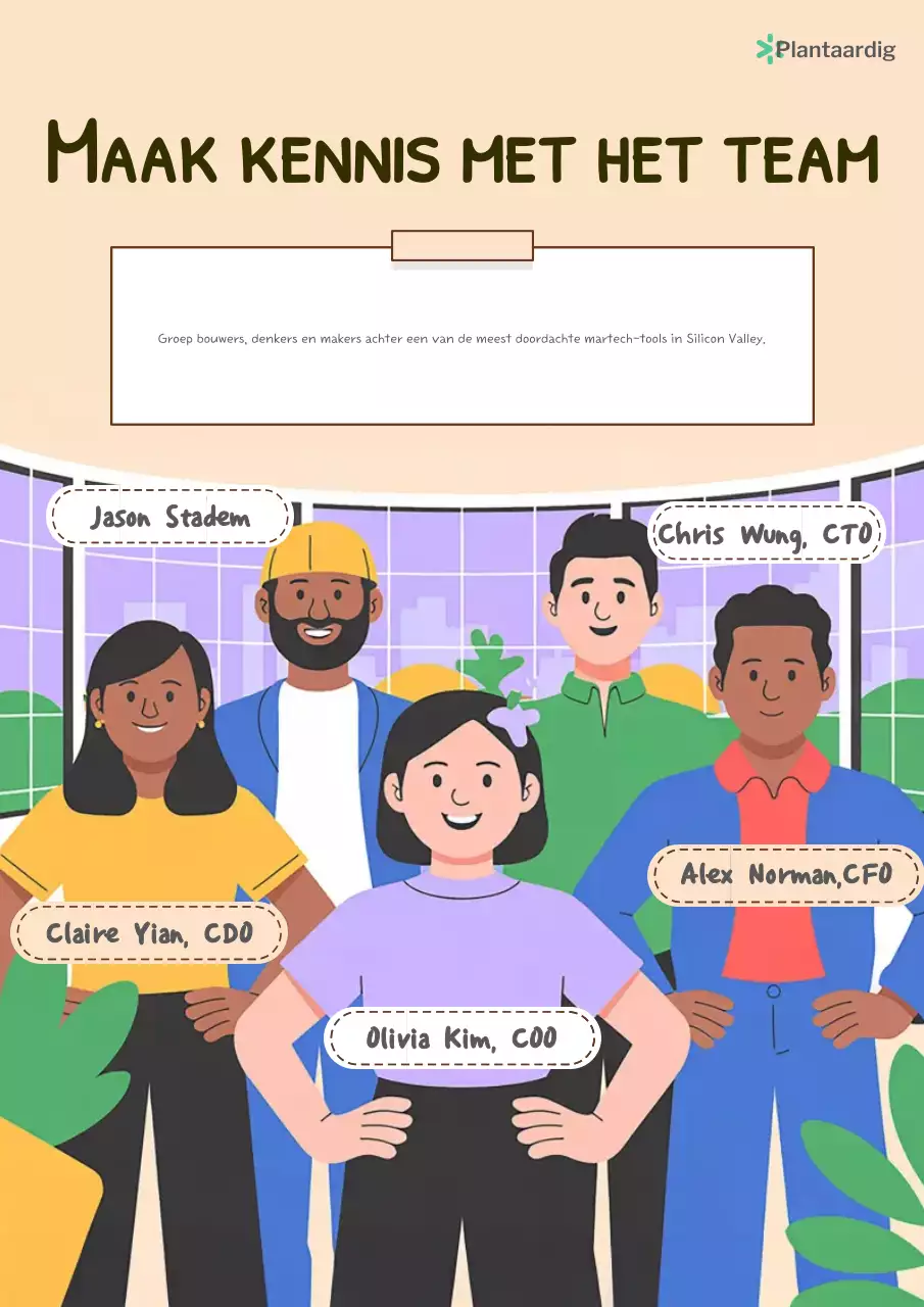 Platte illustratie moderne teamintroductie