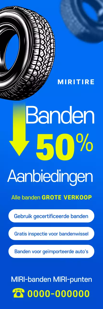 Advertentie voor Blue Modern Sale-evenement