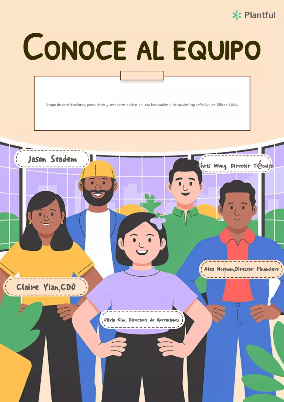 Ilustración plana: introducción moderna del equipo