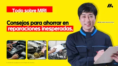 Consejos de un mecánico para ahorrar en costos de reparación de automóviles, destacados en amarillo y rojo.