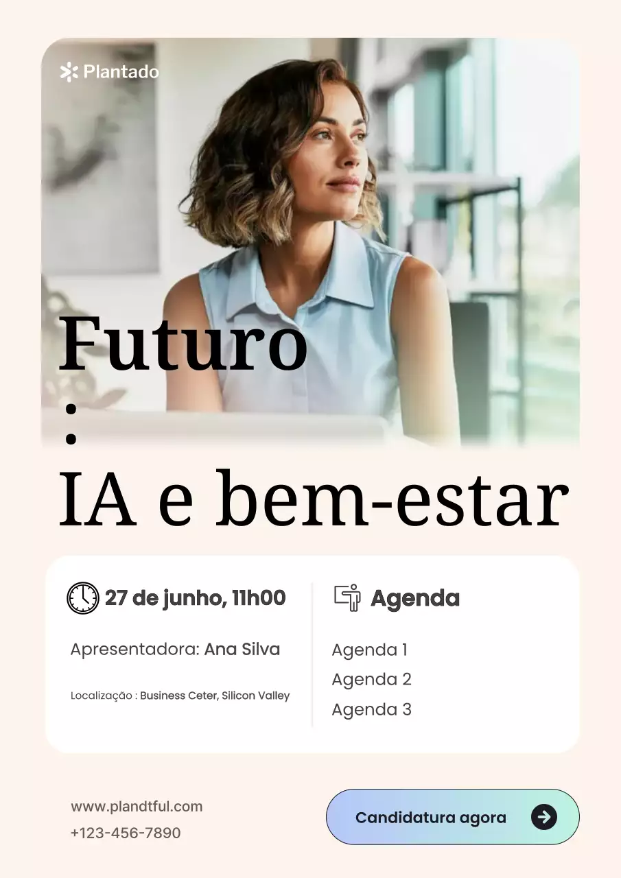 Convite para Webinar sobre IA Moderna Bege