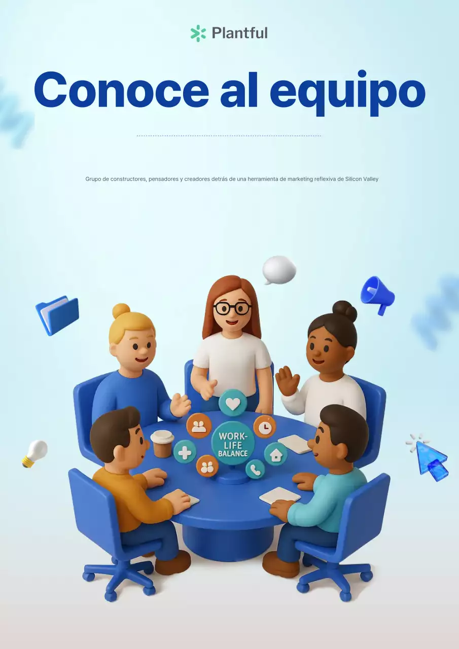 Anuncio del equipo Blue Modern 3D