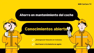 Información sencilla sobre el mantenimiento del coche amarillo