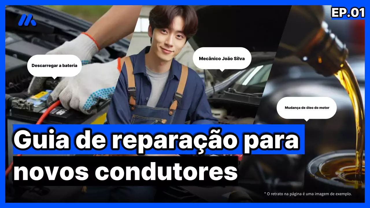 Guia simples de reparo de driver para iniciantes em capa azul e preta