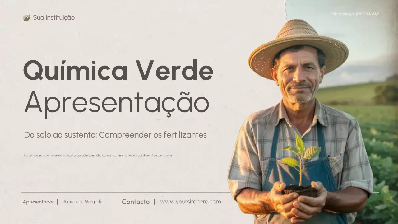 Apresentação da Química da Natureza Verde Moderna