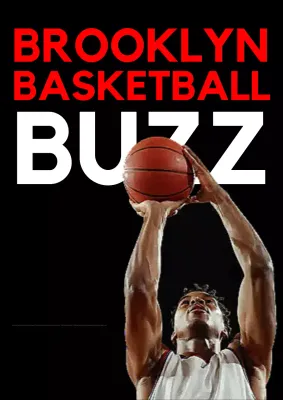 Anuncio de evento de baloncesto en rojo y negro