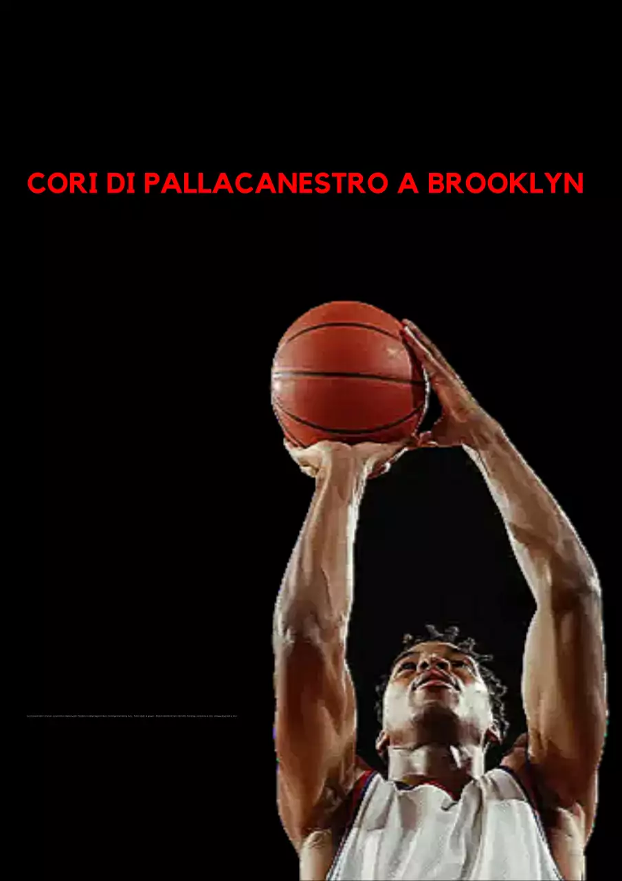 annuncio dell'evento di basket in grassetto rosso