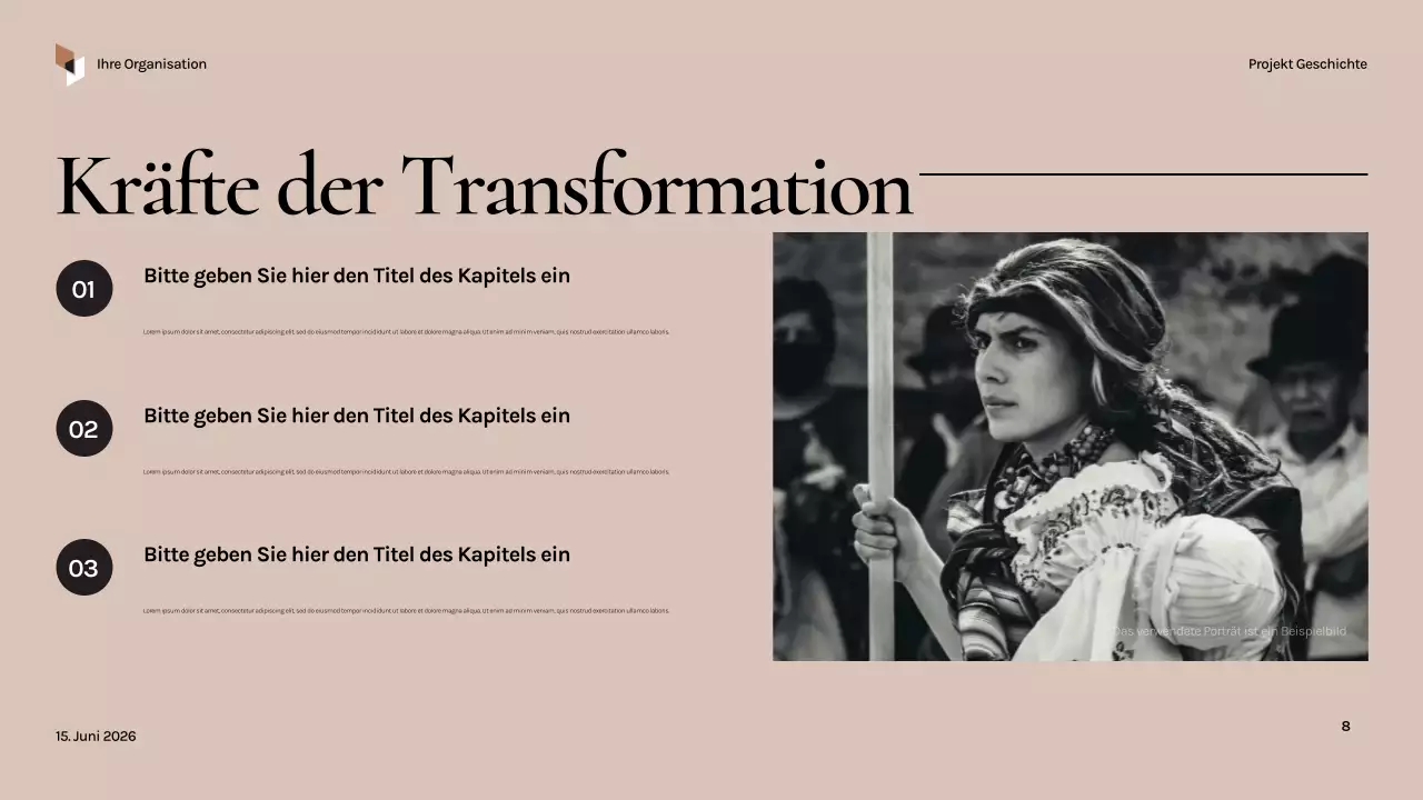 Schwarze Vintage-Geschichte Präsentation