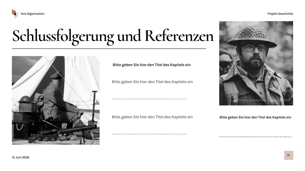 Schwarze Vintage-Geschichte Präsentation