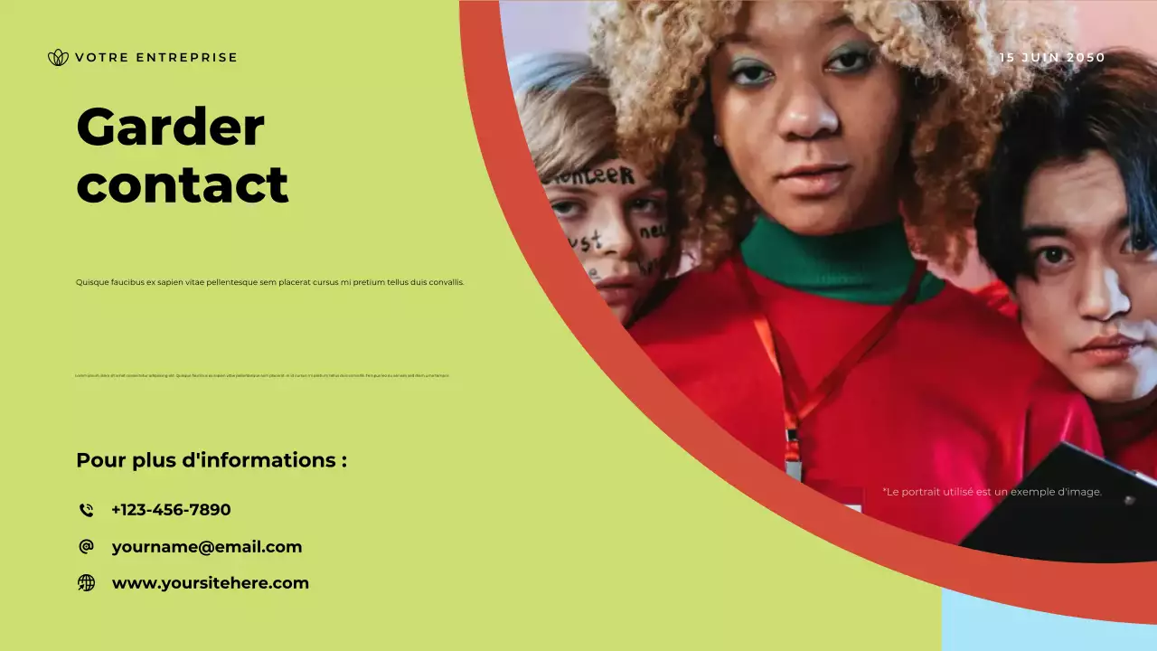 Présentation de l'annonce de la communauté Blue Modern