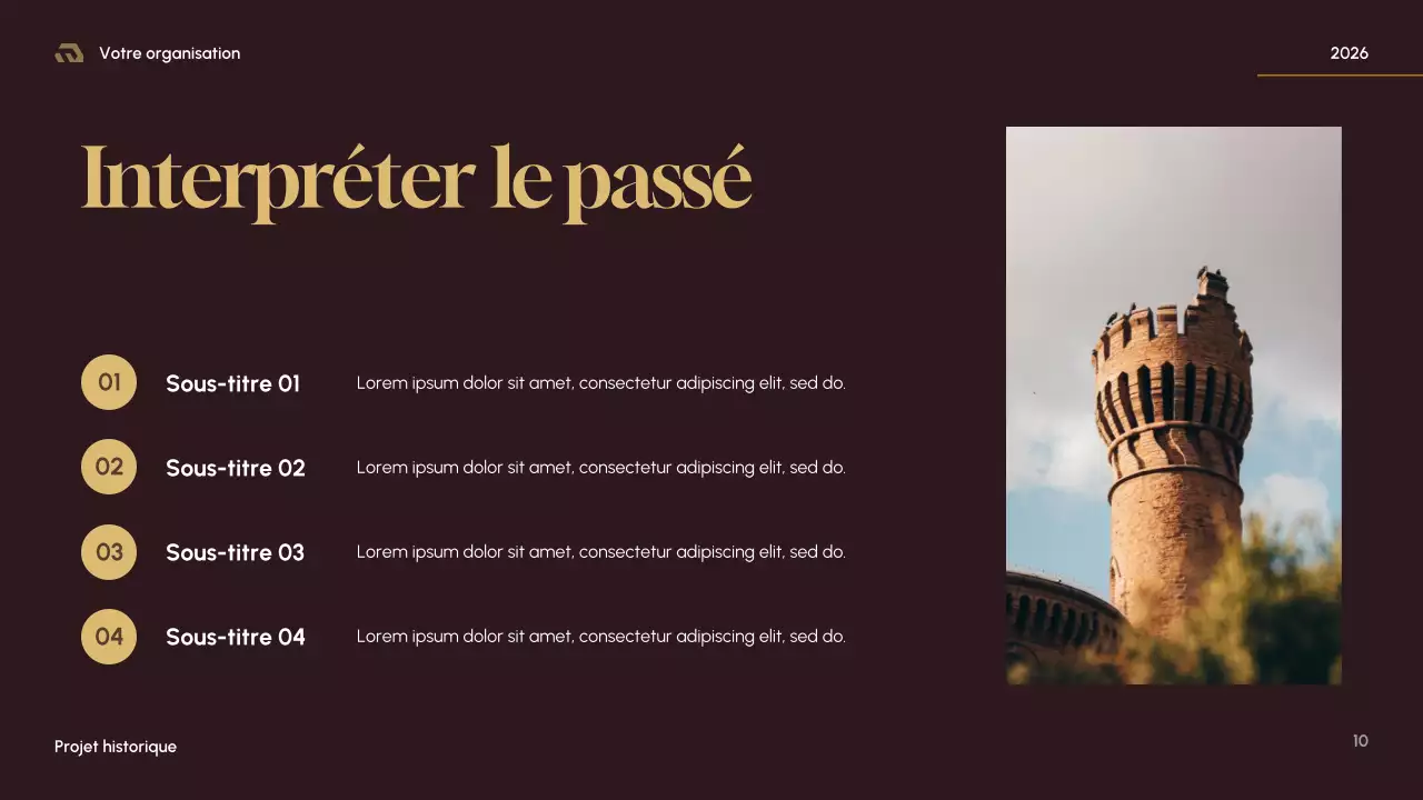 Présentation de l'histoire médiévale de Brown