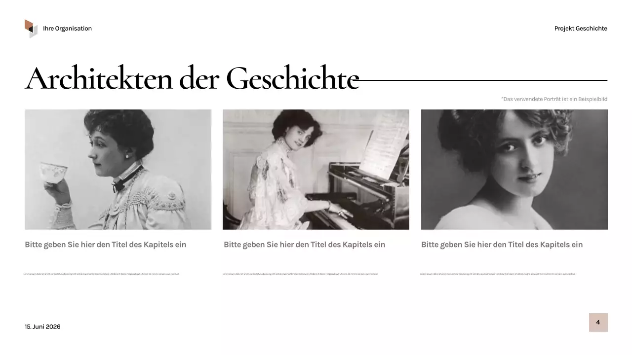 Schwarze Vintage-Geschichte Präsentation