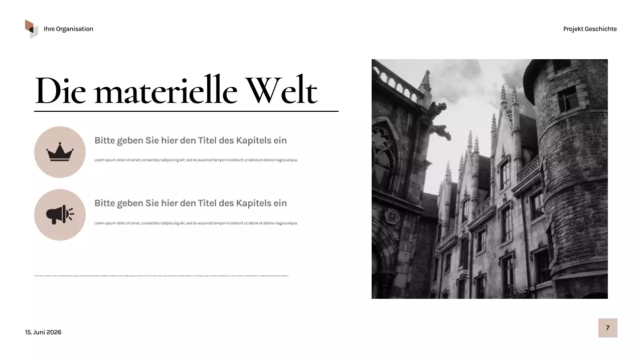 Schwarze Vintage-Geschichte Präsentation