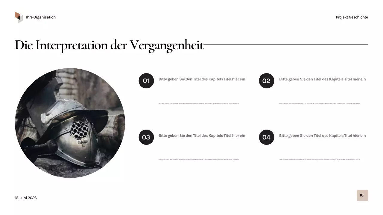 Schwarze Vintage-Geschichte Präsentation