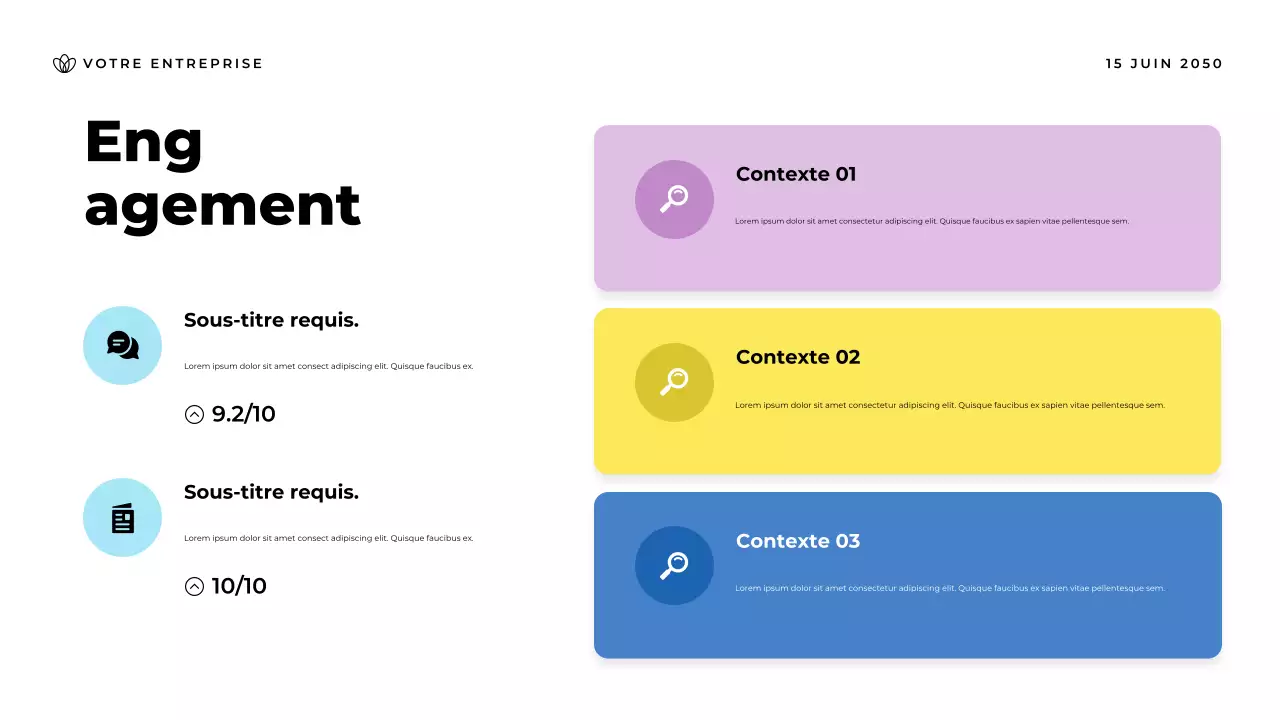 Présentation de l'annonce de la communauté Blue Modern