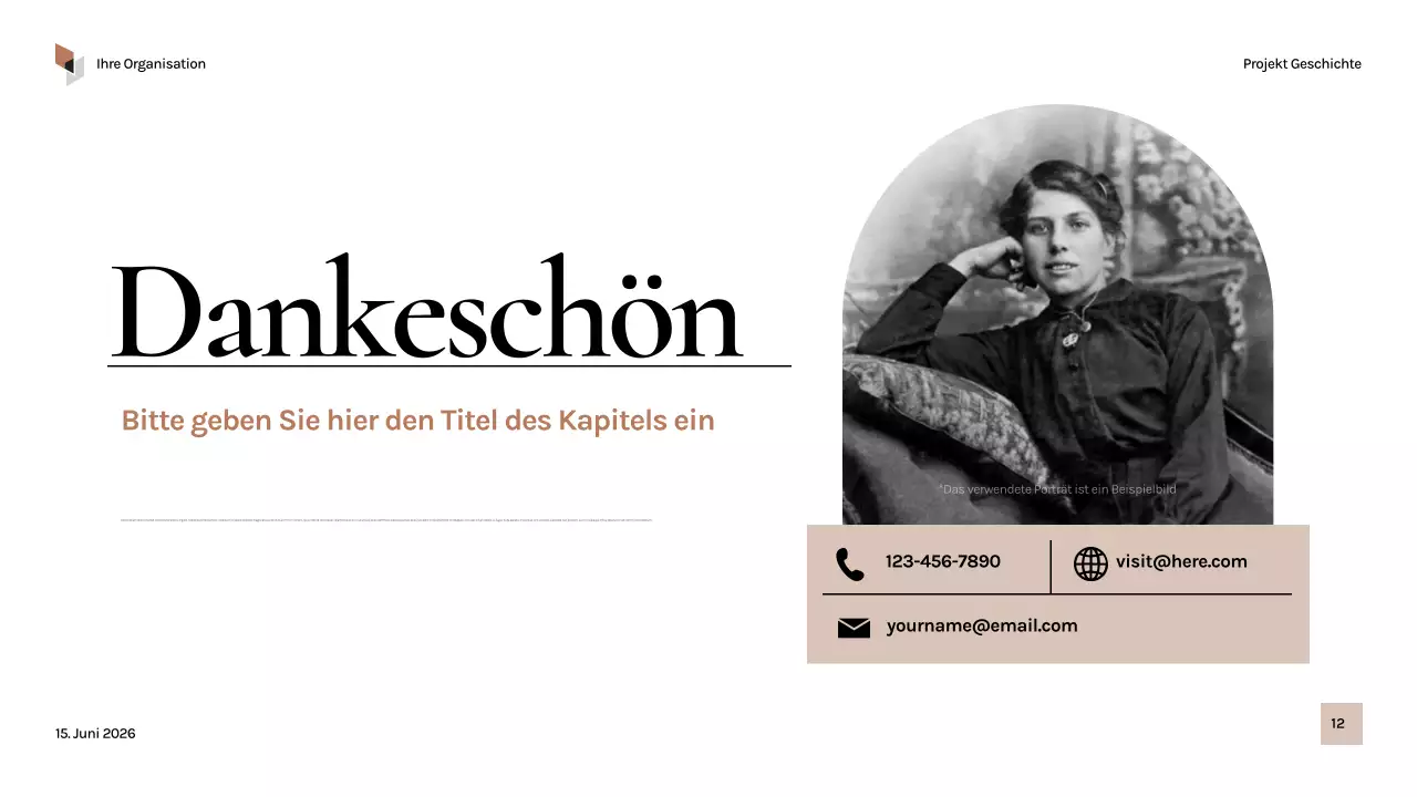 Schwarze Vintage-Geschichte Präsentation