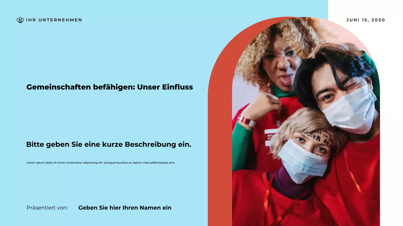 Blue Modern Community-Ankündigungspräsentation