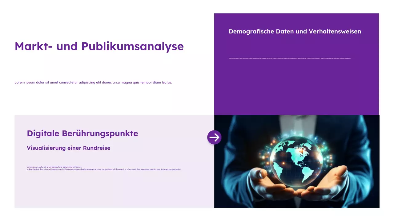 Lila Moderner Marketingleitfaden