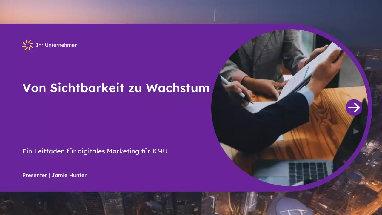 Lila Moderner Marketingleitfaden